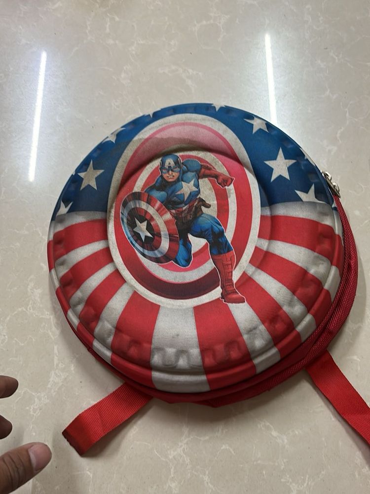 Captain America Round Backpack