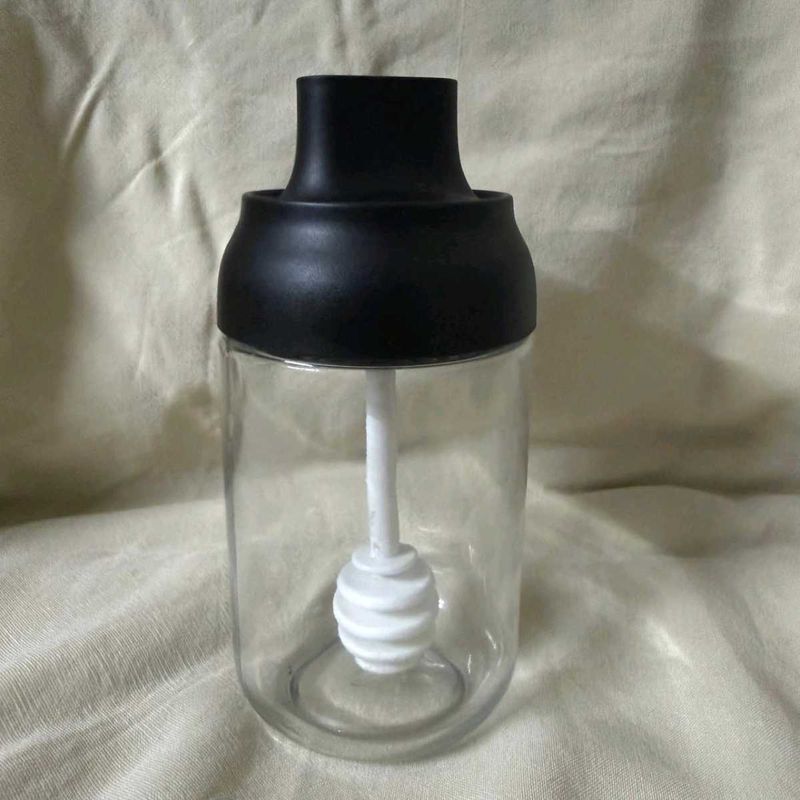 🆕 Glass Honey Pot with Dipper