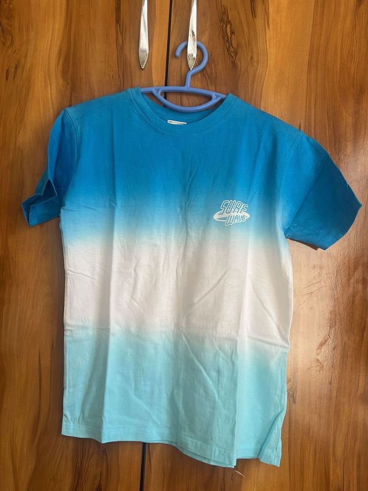 Kids Blue &amp; White Ombre T-Shirt
