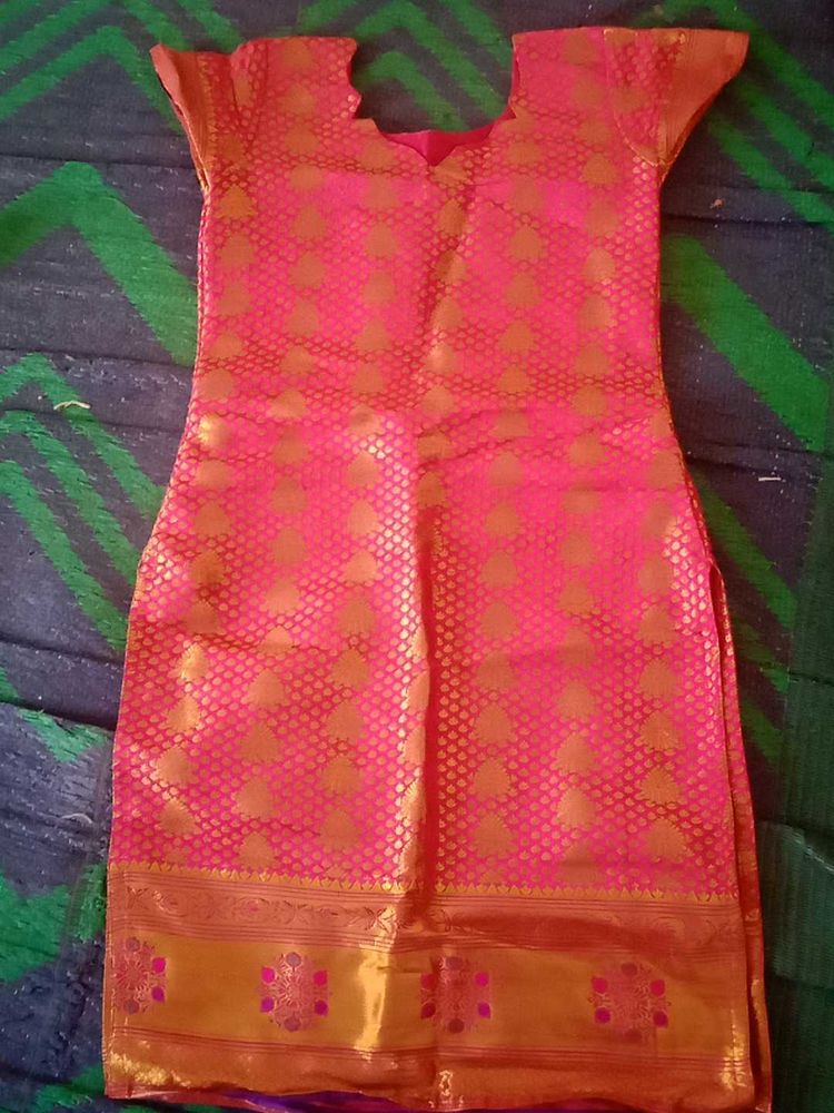 Pink &amp; Gold Kurti