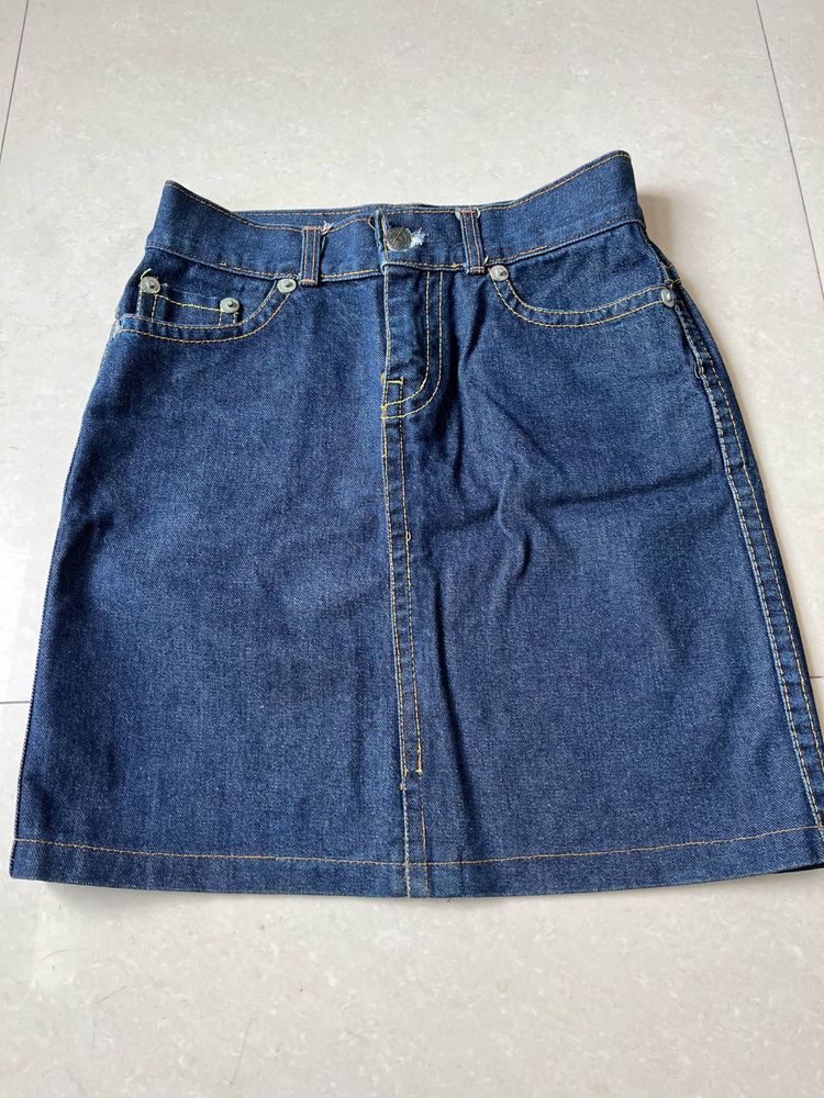 Denim Mini Skirt