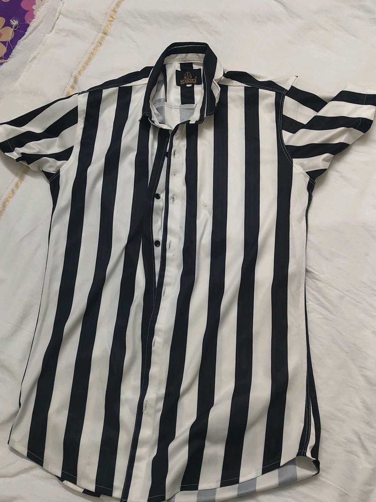 Striped Black and White Shirt