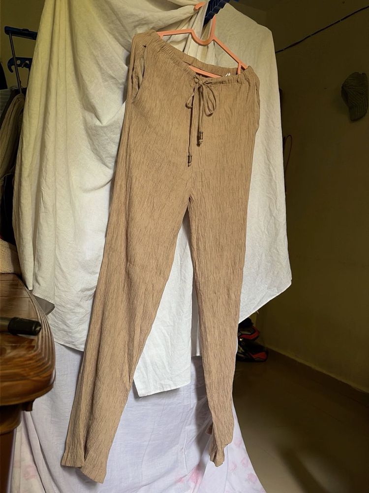 ZARA Women's Casual Crinkle Pants