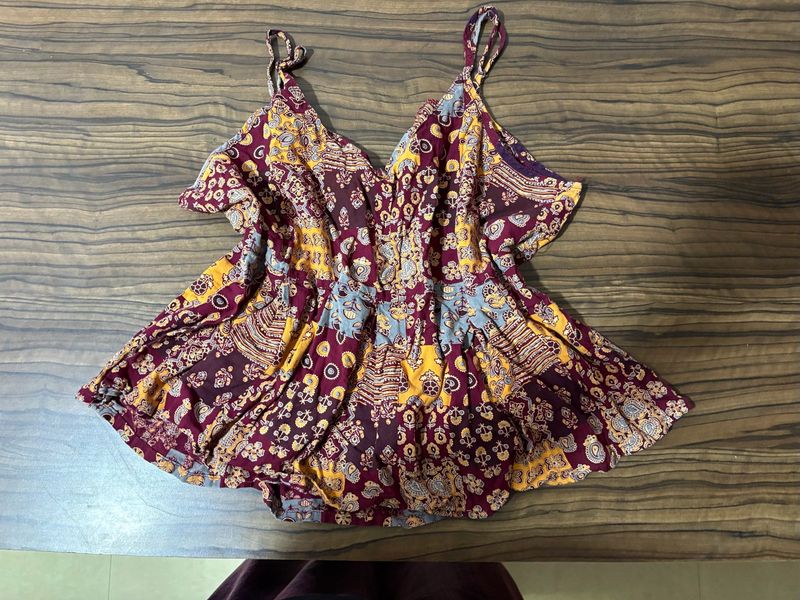 Boho Patchwork Print Camisole Top