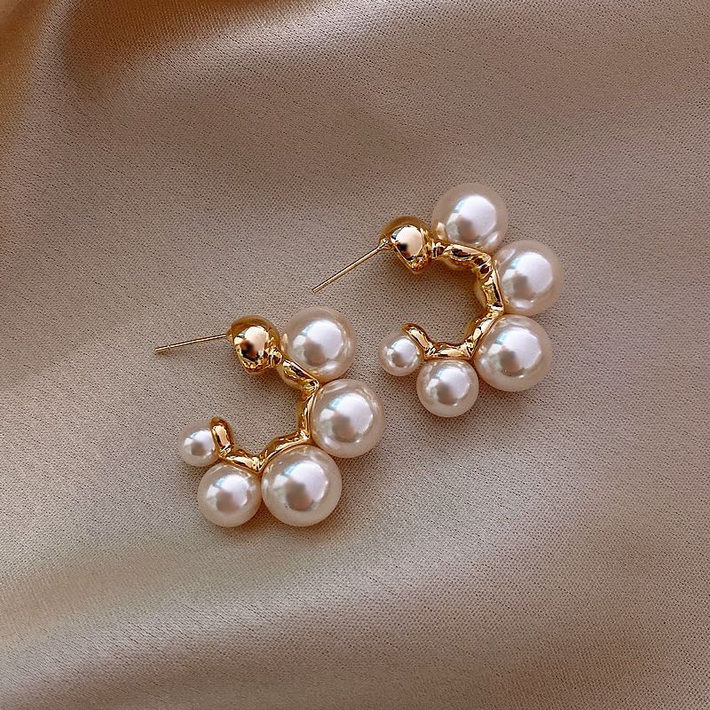 Pearl Hoop Earrings - Elegant &amp; Chic