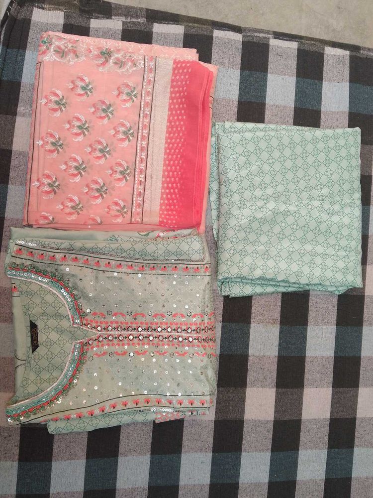 Beautiful Sequined Kurta Set with Dupatta