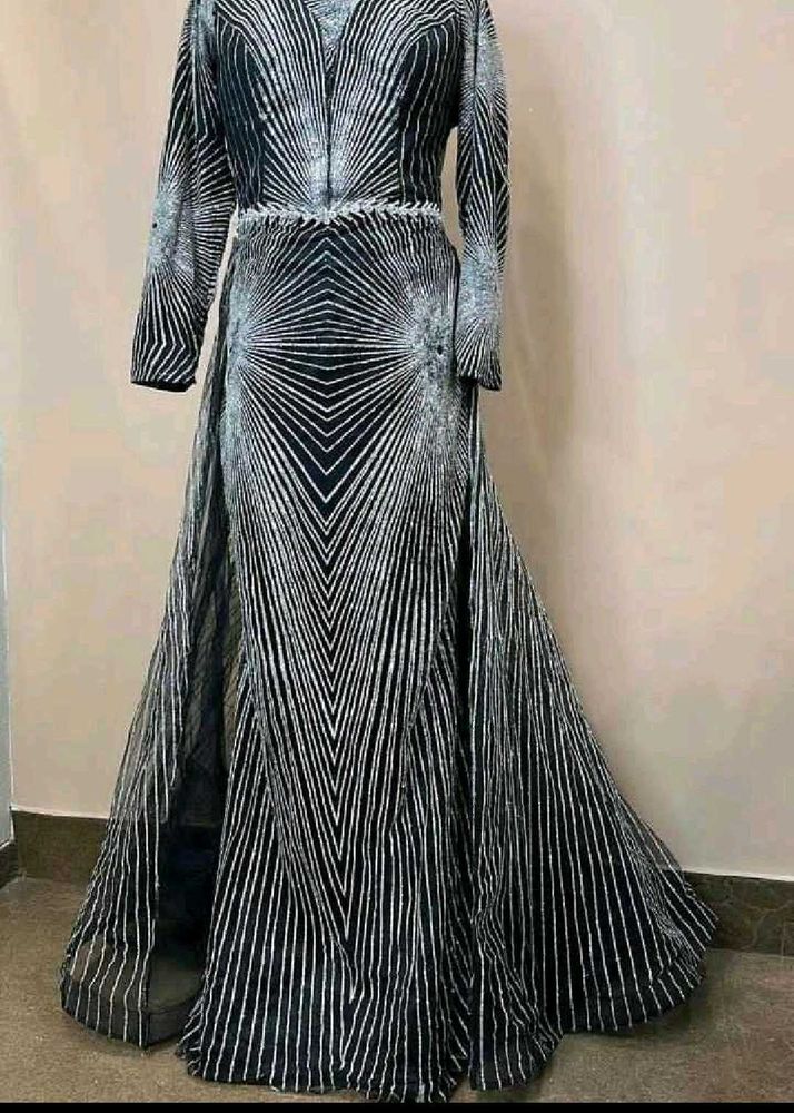 Striking Patterned Gown