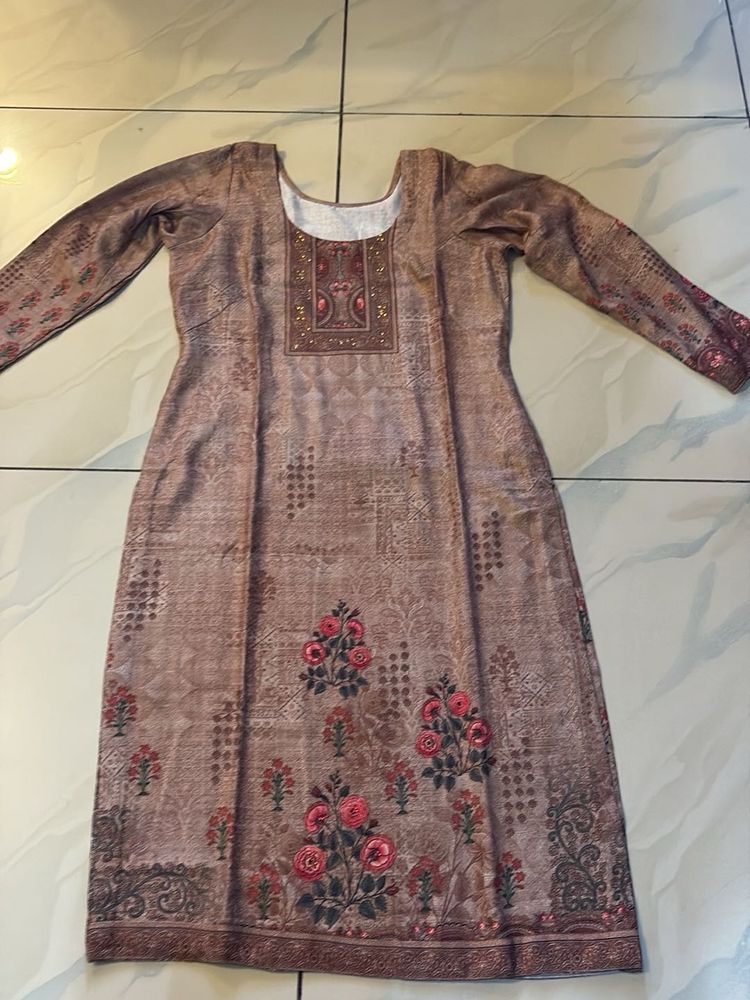 Woolen Printed Kurta