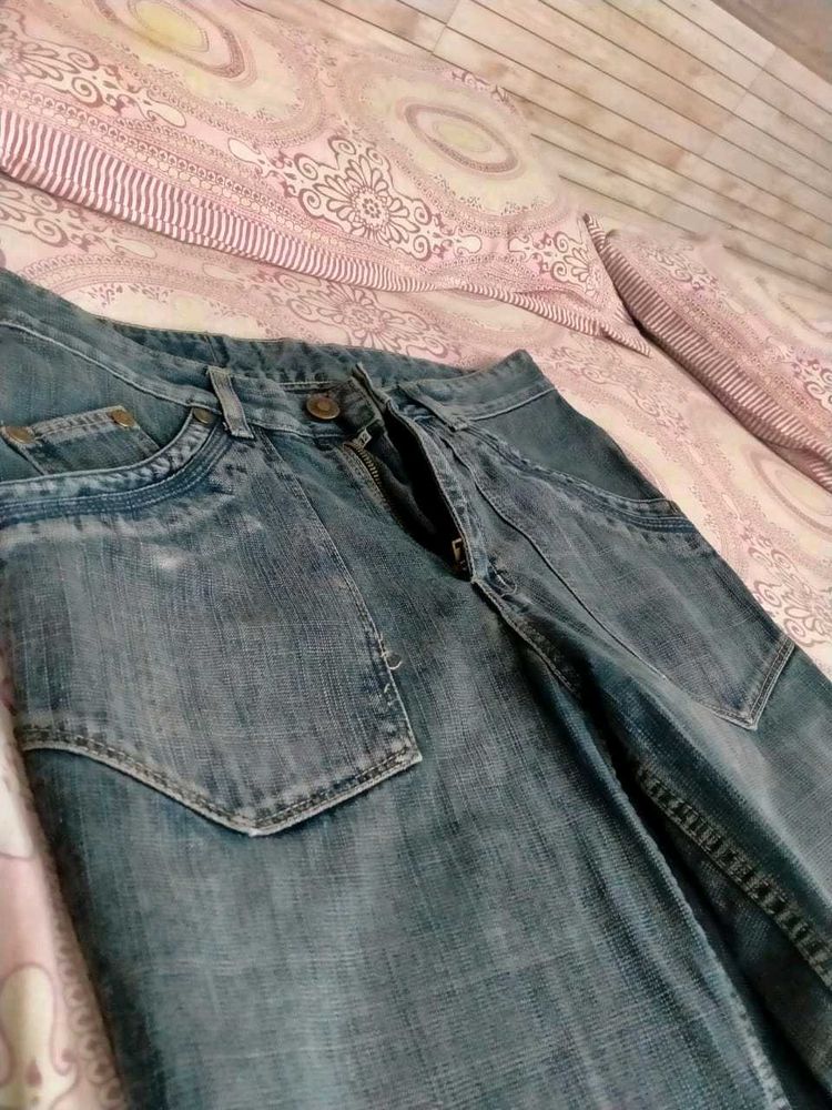 Classic Blue Denim old money Jeans