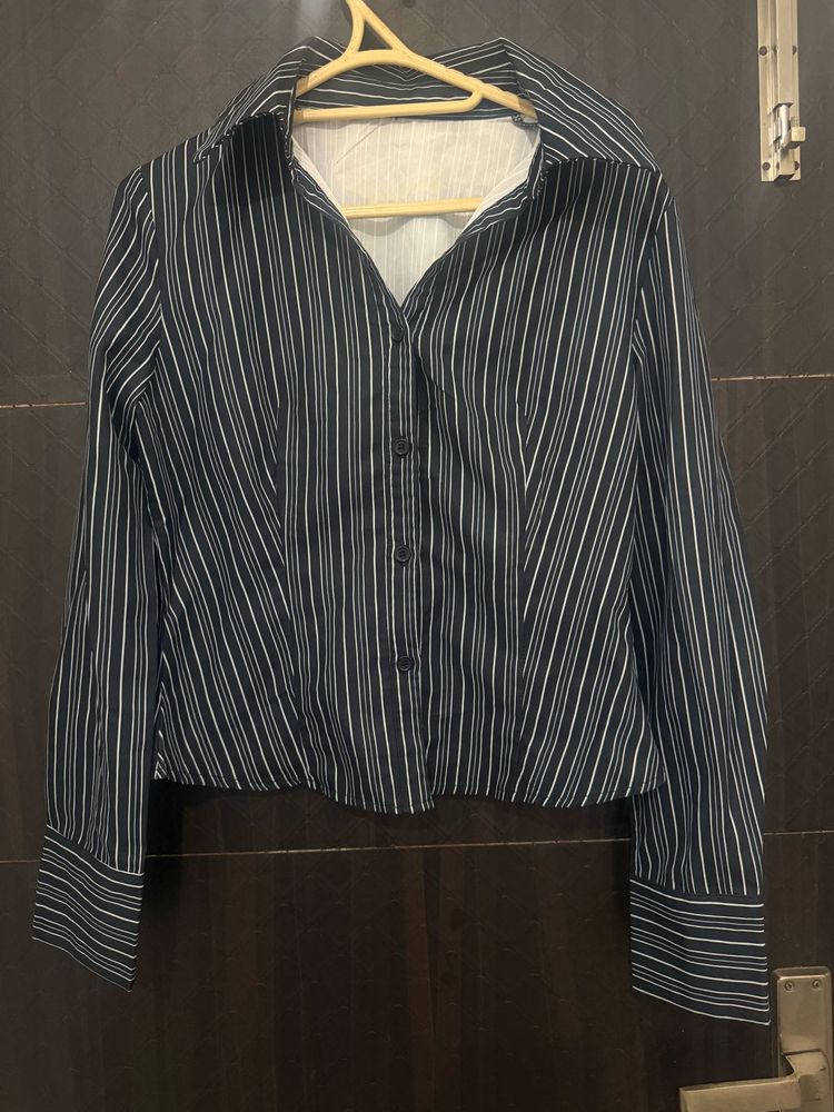Classic Striped Button-Down Shirt