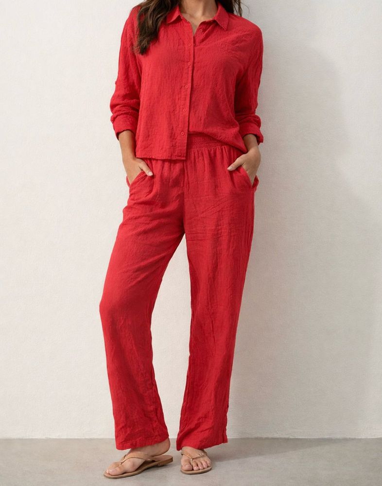 Tomato red /Coral Co-ord Set