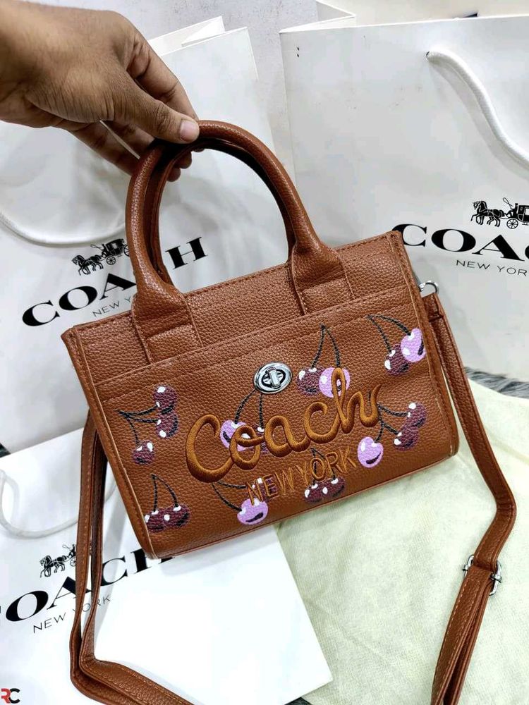 Coach Cherry Embroidered Handbag CARGO TOTE ( COPY