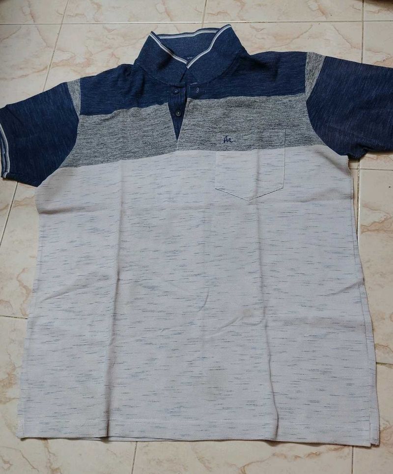 XL Men's Colorblock Polo T-Shirt