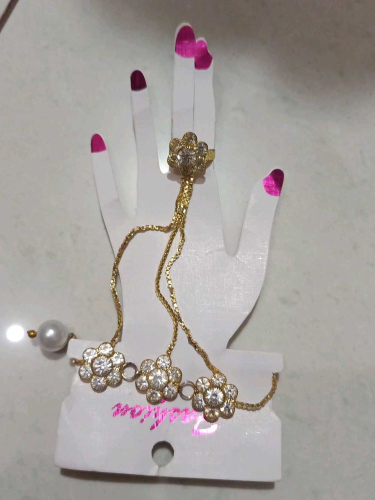Elegant Hand Harness Ring Bracelet