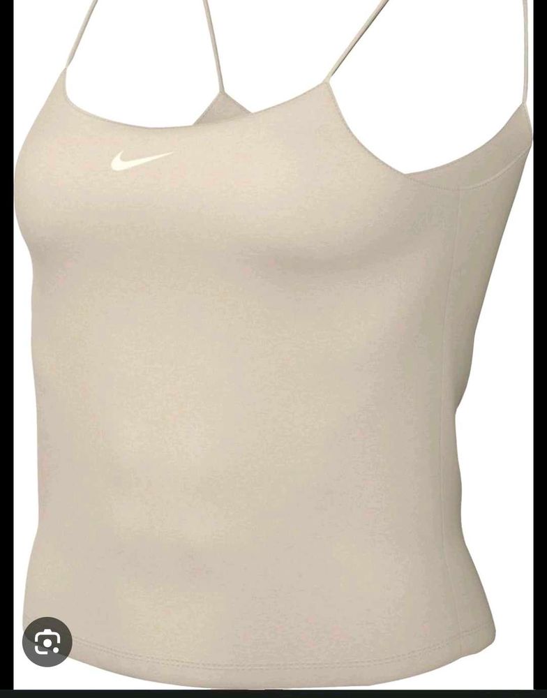 Nike Women's Beige Spaghetti Strap Tank Top