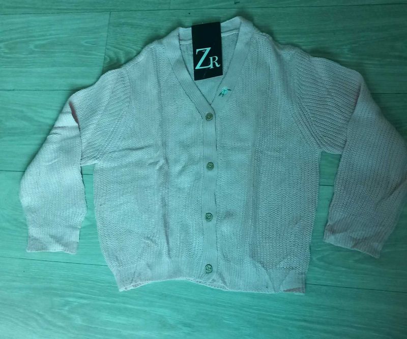 Pink Knit Cardigan