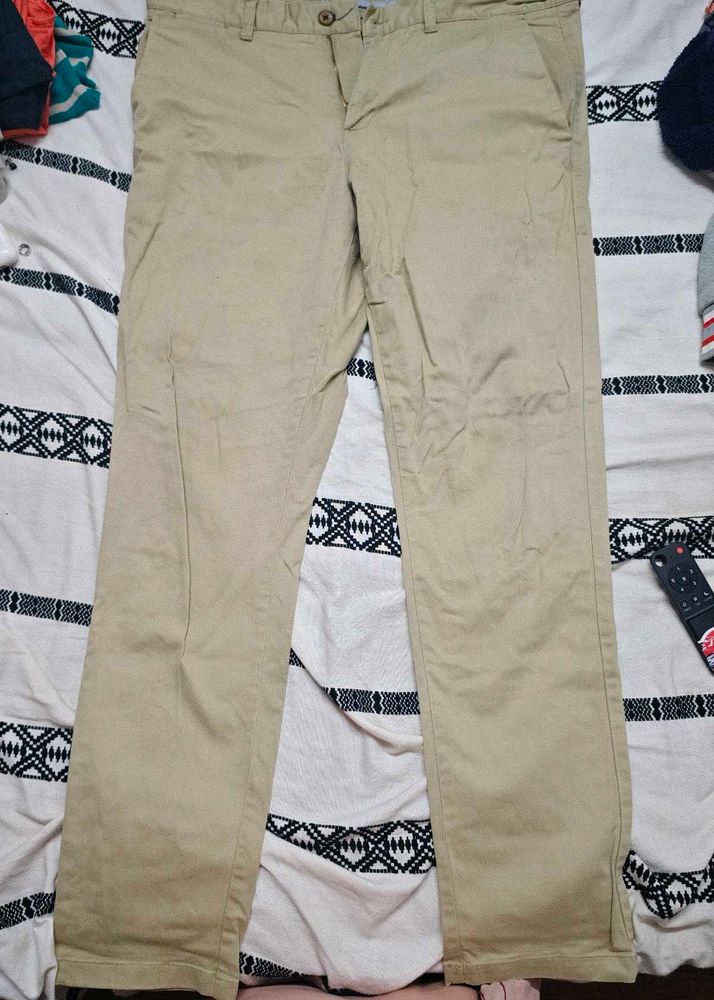 Men's beige Chinos