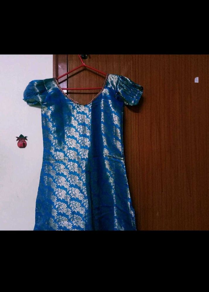 Blue &amp; Silver Kurta