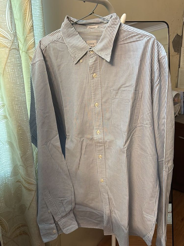 Classic Striped Button-Up Shirt