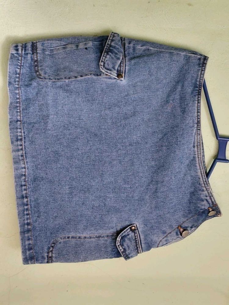 Denim Mini Skirt