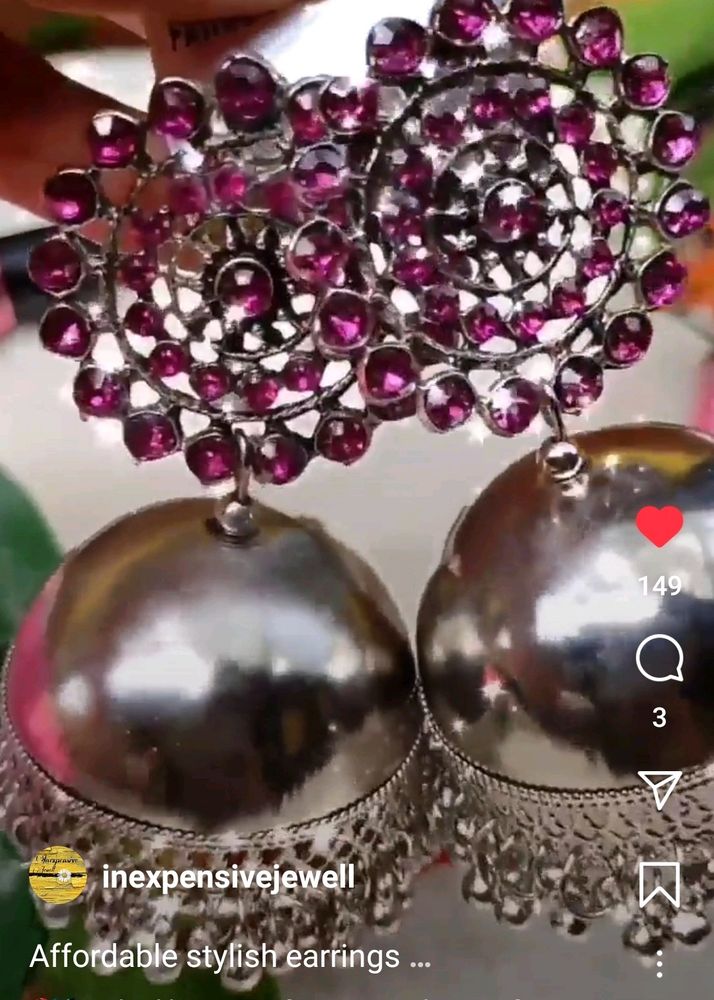 Lightweight Oxidized Jhumka