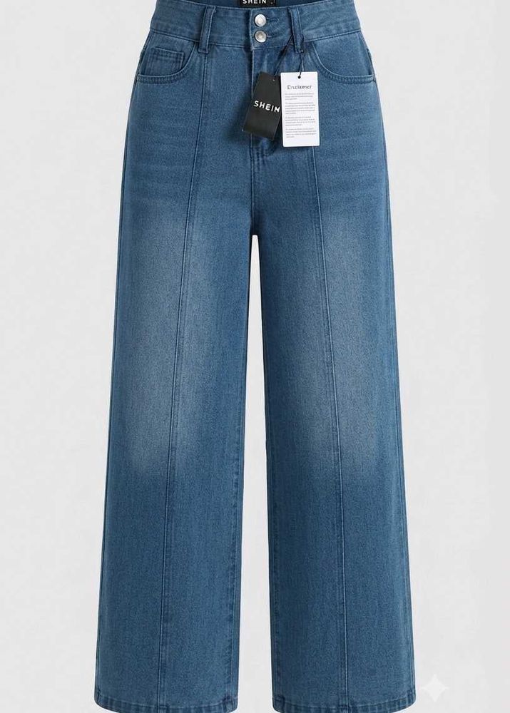 Wide Leg Denim Jeans