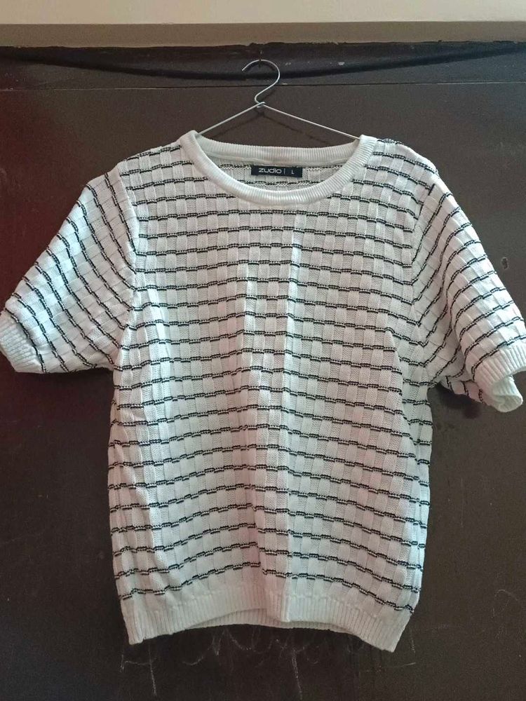 Striped Knit Top