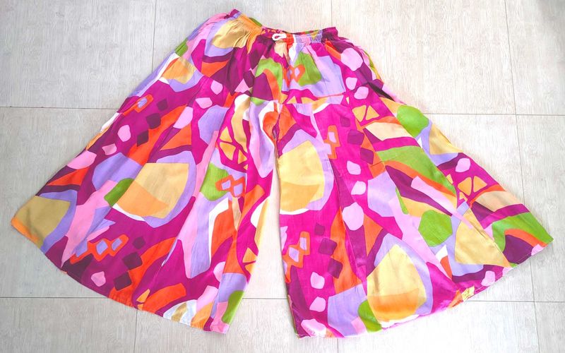 Like New Multi Colour Palazzo Without Tag