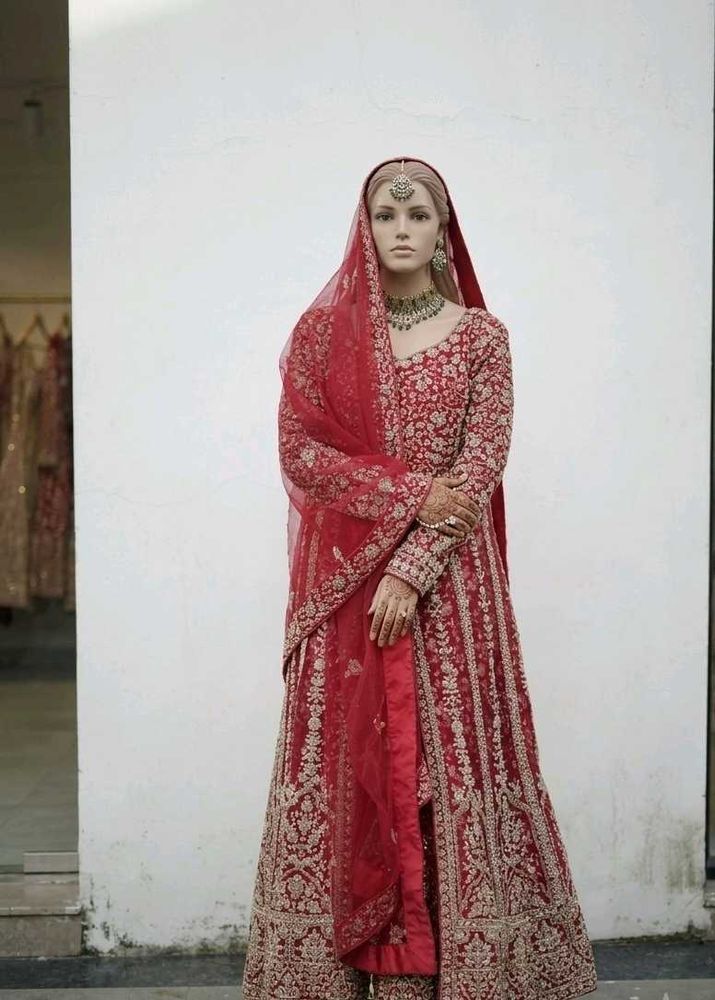 Stunning Red Bridal Lehenga Set