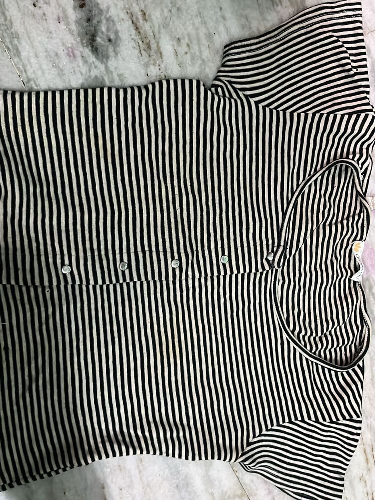 Striped Crew Neck T-Shirt