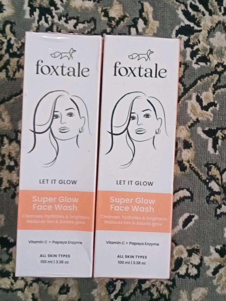 Foxtale Super Glow Face Wash - 2 Pcs