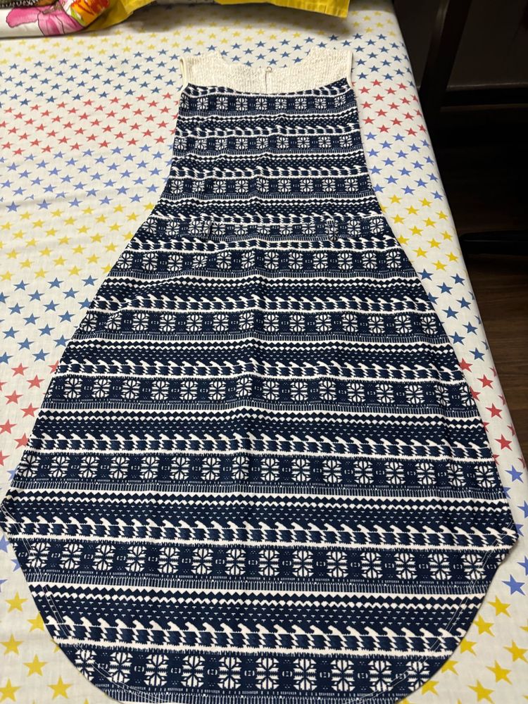Boho Print Sleeveless Midi Dress