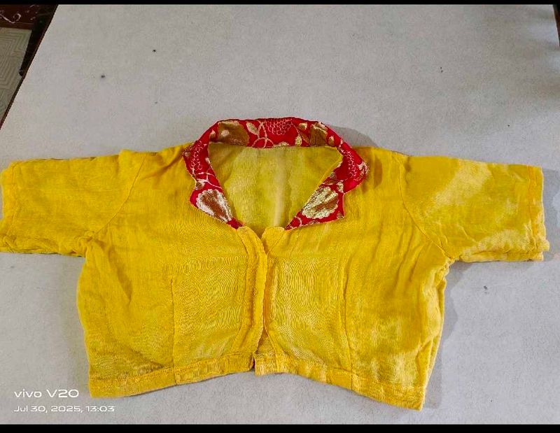 Yellow Designer Blouse