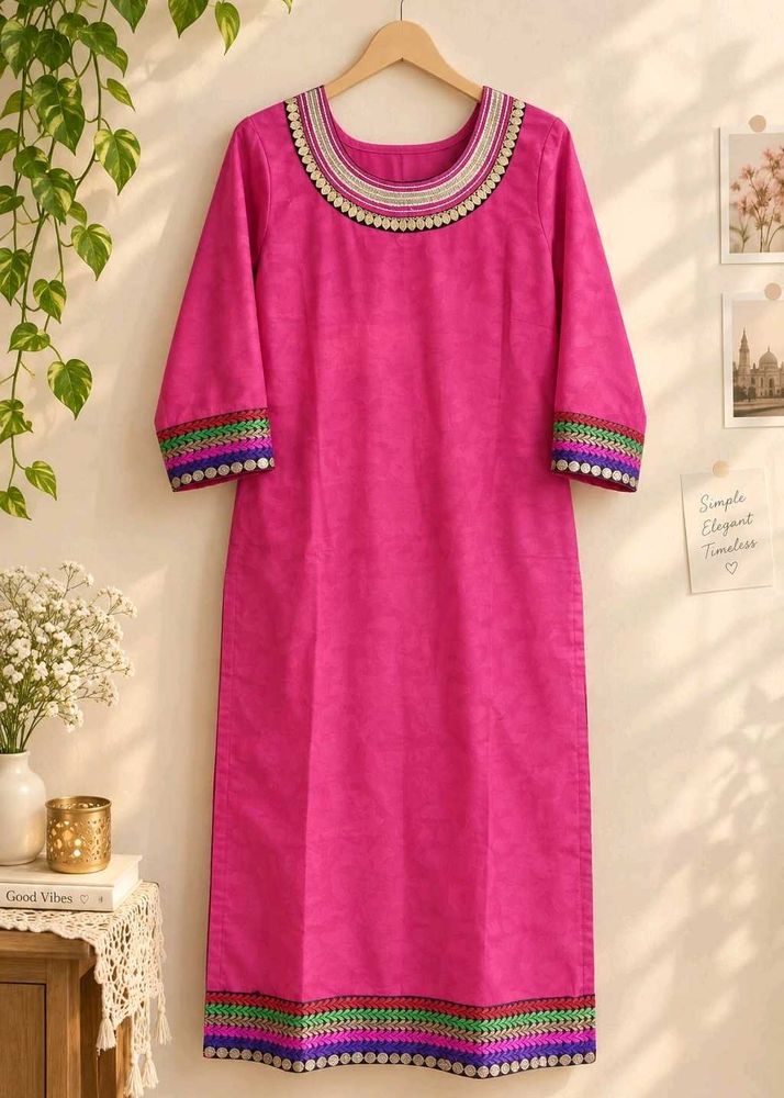 Magenta Pink Designer Kurti