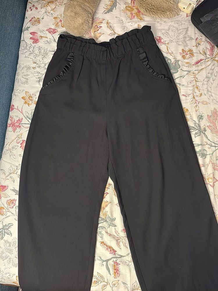 Stylish Black Wide Leg Pants