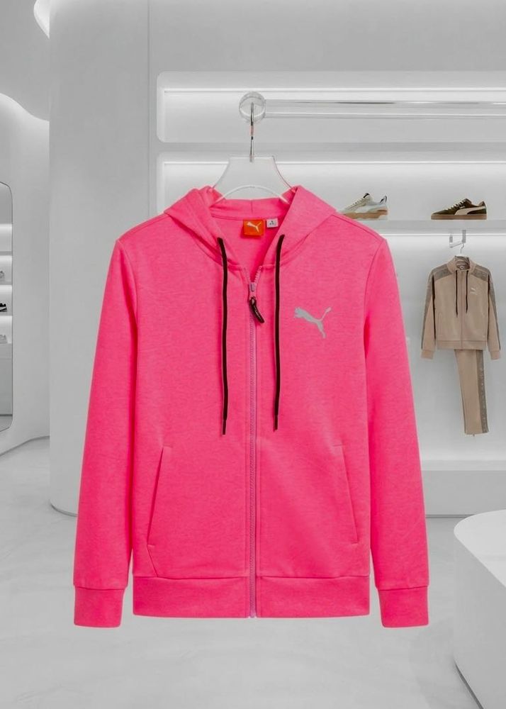 Puma Pink Zip-Up Hoodie