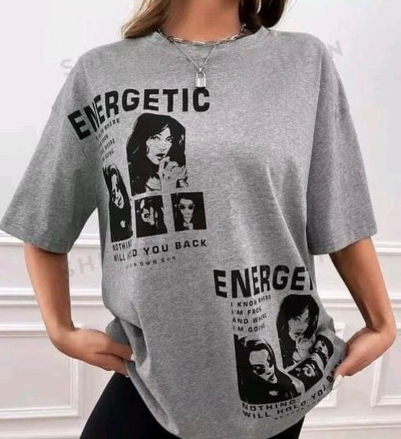 Energetic Graphic Print Tee