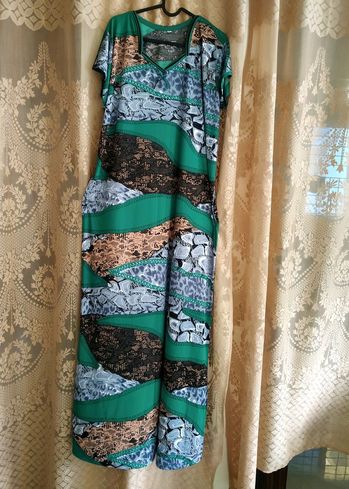 Jersey Printed Nighty.
