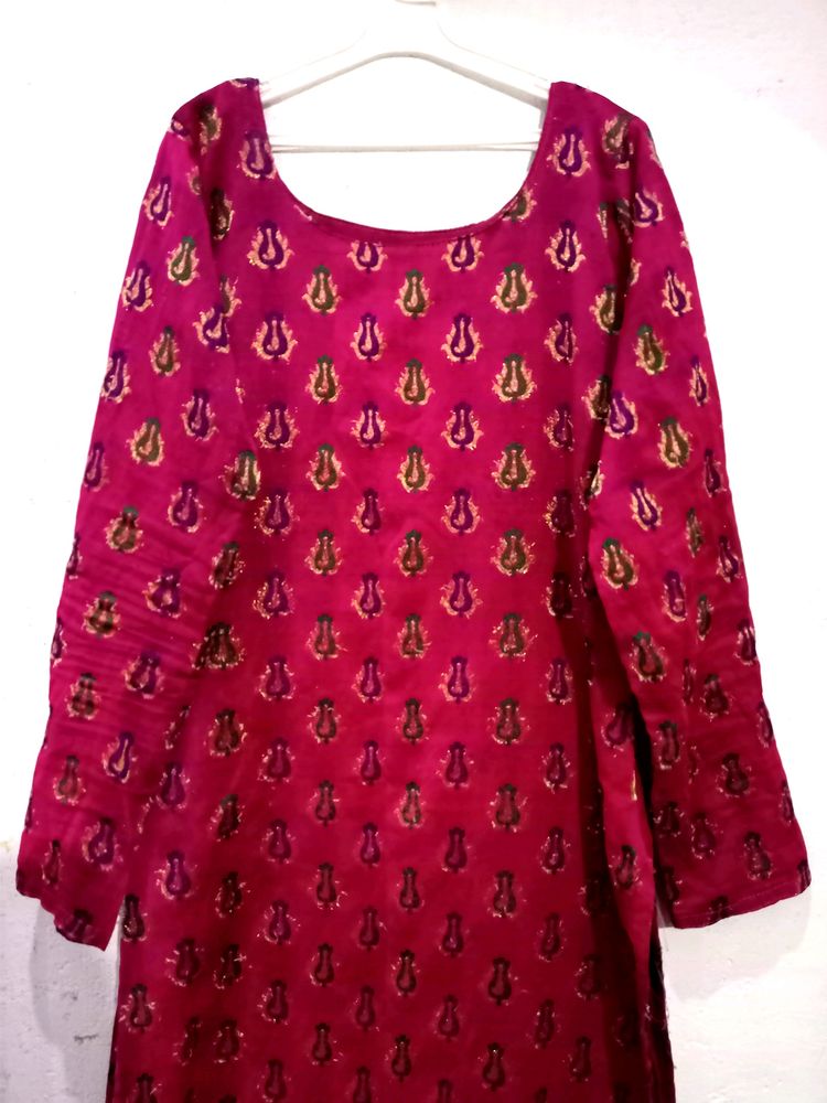 Karigari Purple Kurta