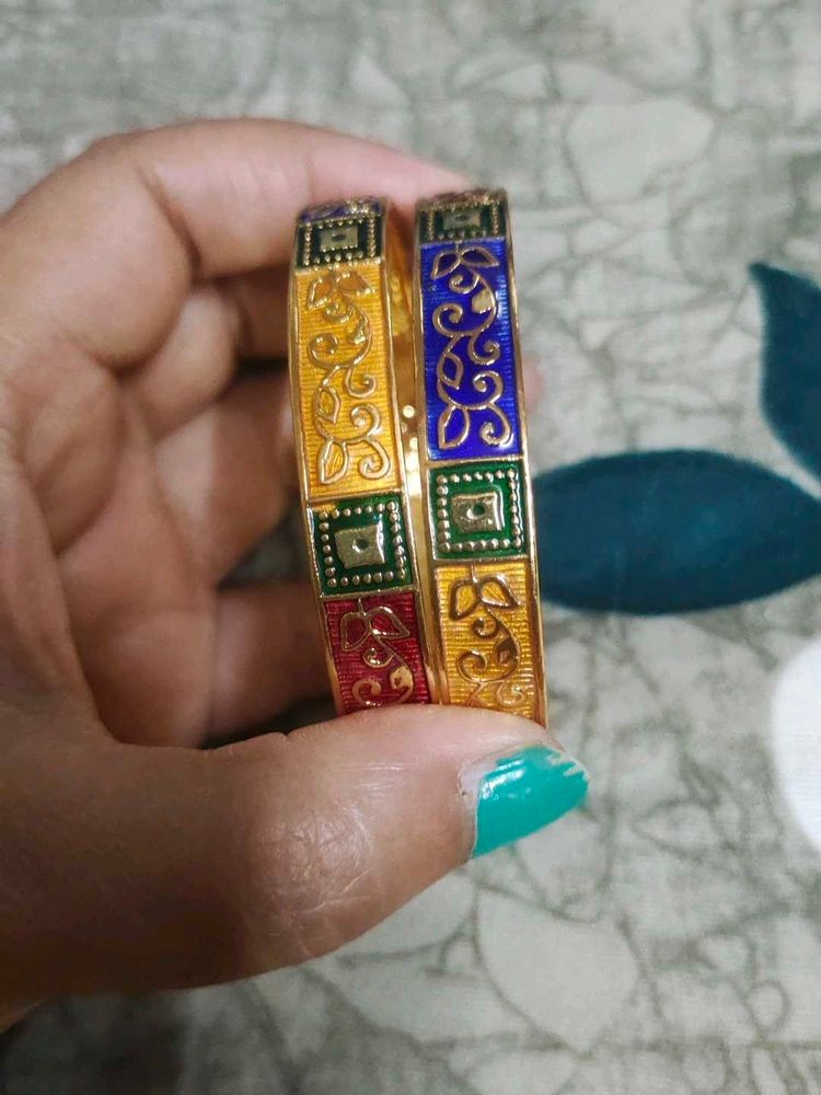 Micro Gold Plated Jwellery - Pair Of Bangles