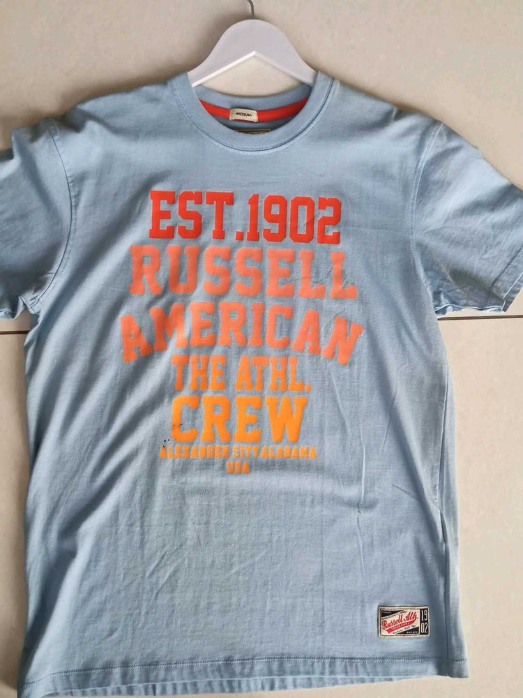 Brand Russell Ath Light Blue Tshirt