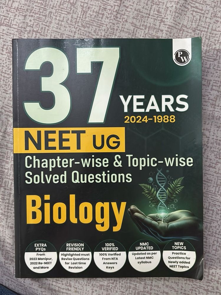 37 Years NEET UG Biology Solved Questions