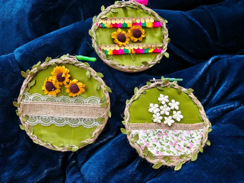 3 set of Handcrafted Decorative Wall Hangings
