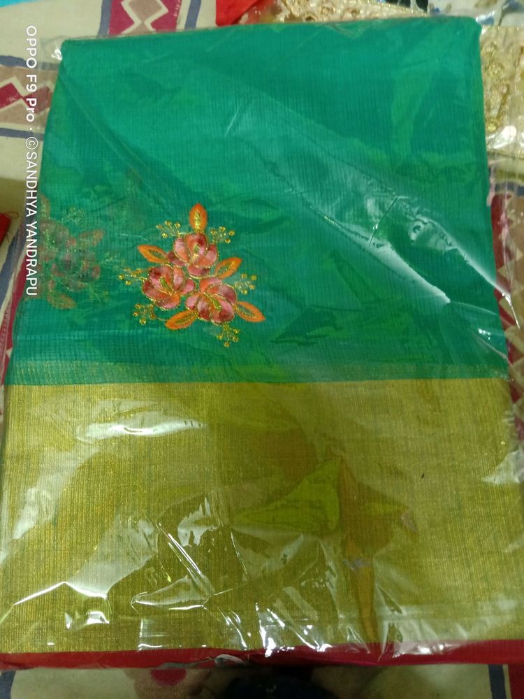 new saree with unstitched blouse