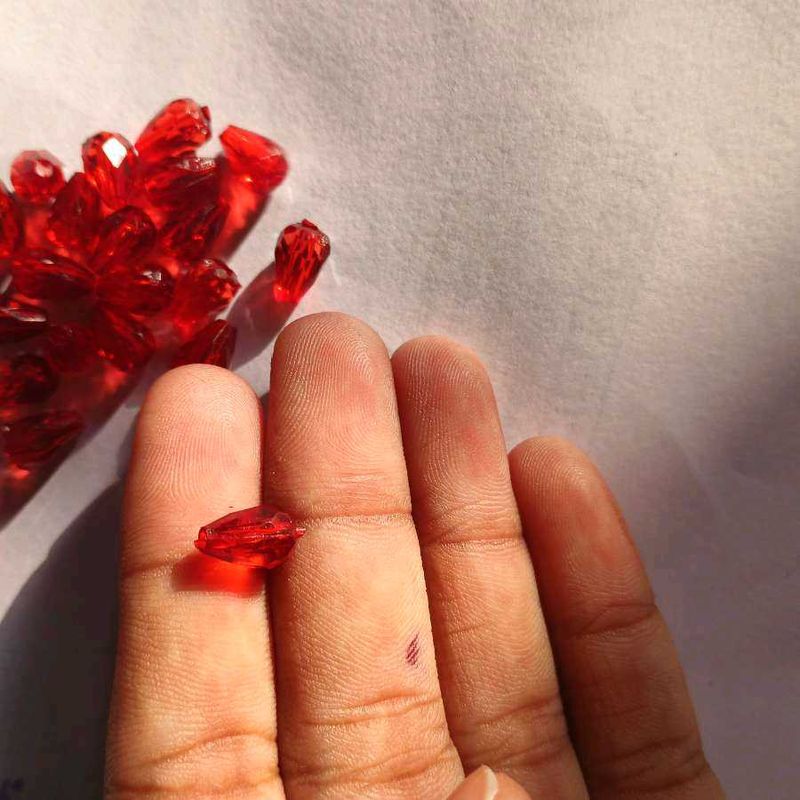 Red Drop Beads