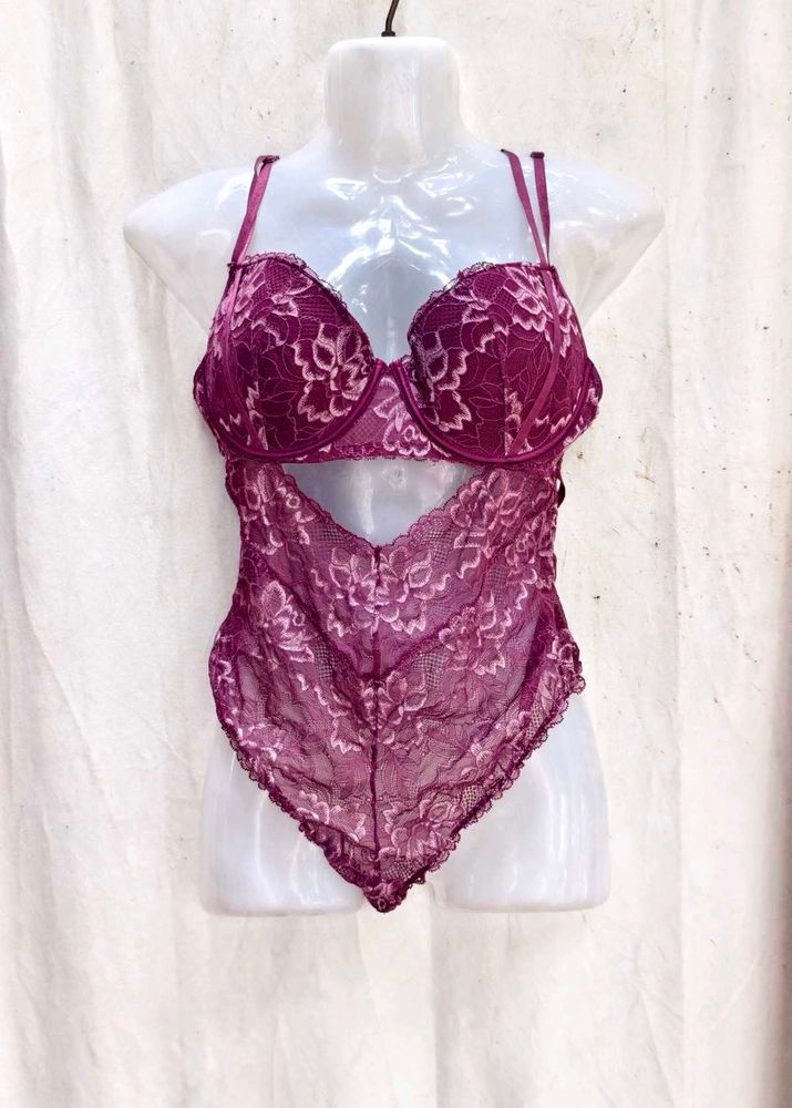 I. Lace Teddy Bodysuit