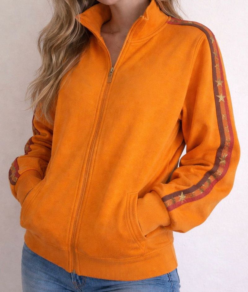 Retro Striped Track Jacket