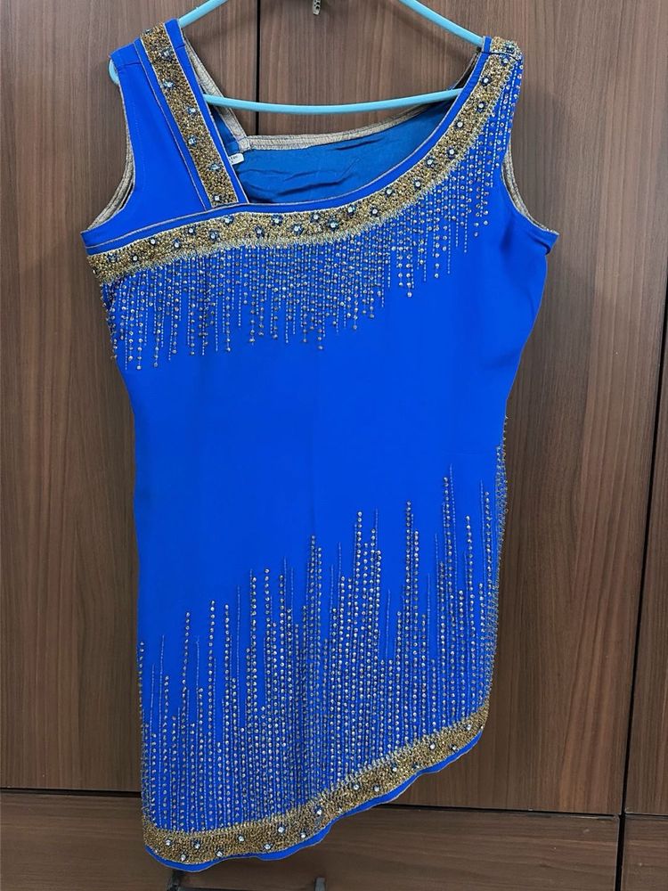 Royal Blue Kurta Plazzo Set