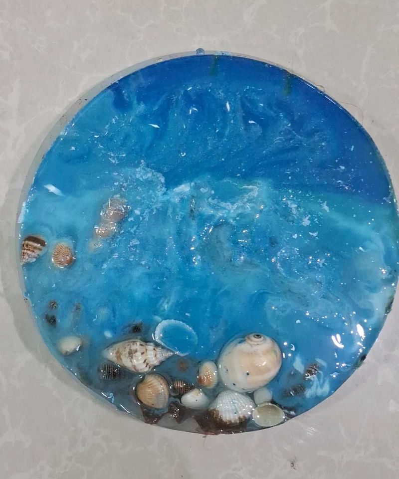 Ocean Resin Art Wall Decor