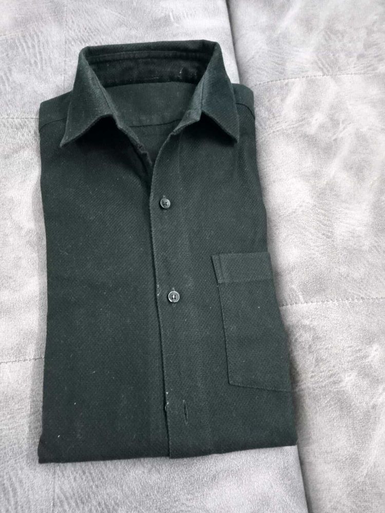 Classic Black Collared Shirt